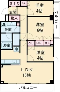 HF東尾久レジデンス【1階】の間取り