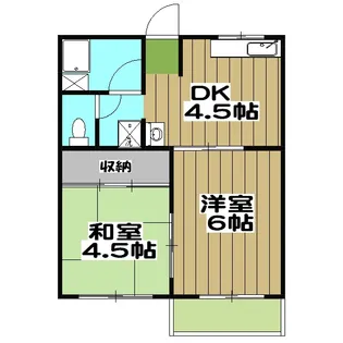 ハイツ野村【203号室】の間取り