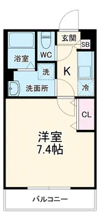 リブリ・Calme−Deux【2階】の間取り