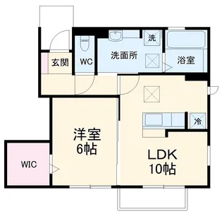 クレールメゾン【1階】の間取り