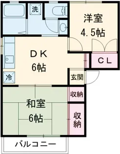 メンバーズタウン聖蹟桜ヶ丘B【1階】の間取り