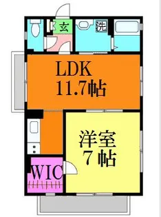 YBブライトンヒルズ【301号室】の間取り