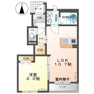 ディアフォレストⅡ【1階】の間取り