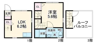 LECOCON江南【103号室】の間取り