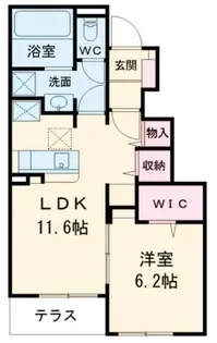 ハーモニーパークⅥe【102号室】の間取り