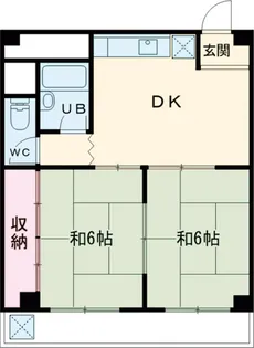ロイヤルフラワーマンション【4B号室】の間取り
