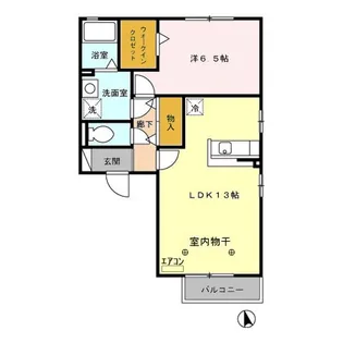 フローラル A【2階】の間取り