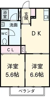 ドエル善十【1階】の間取り