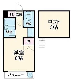 アップルハウス岐阜北一色 【0102号室】の間取り