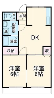 第1ハセガワマンション【1階】の間取り