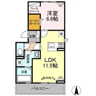 ウィルグランデ【2階】の間取り