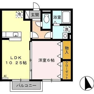 アージュI A棟【2階】の間取り
