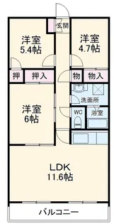 メゾン・ド・シャルマンⅠ【105号室】の間取り