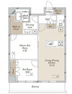 HF東尾久レジデンス【4階】の間取り