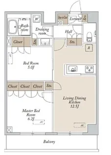 HF東尾久レジデンス【5階】の間取り