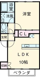 コーポラスメイプル【203号室】の間取り
