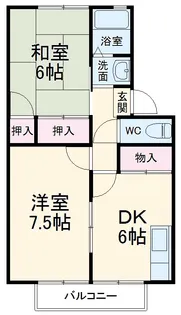 リーベンデール【2階】の間取り