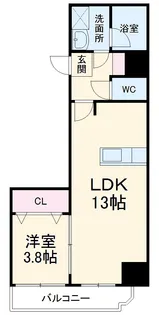 ラグゼナ浄心【8階】の間取り
