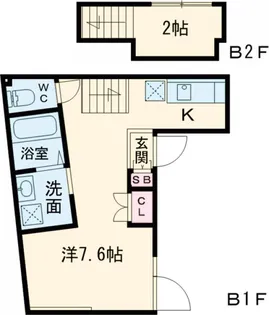 GRAND LIEF【N103号室】の間取り