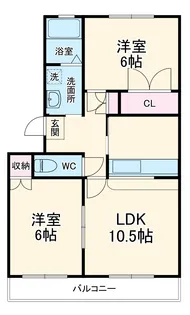 アネシス【2階】の間取り