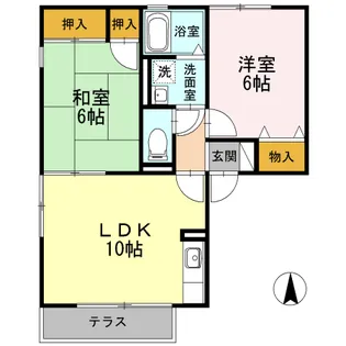 メゾン・ド・ルミエール【B103号室】の間取り