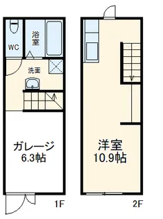 サンスベリア【1階】の間取り