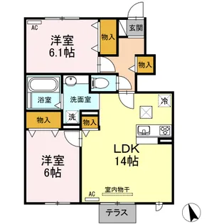 さくら 壱【1階】の間取り