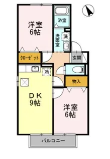 ラコンテ東通【105号室】の間取り