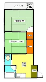 柴田ハイツ【201号室】の間取り
