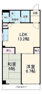 SUN・PRINCESS【401号室】の間取り