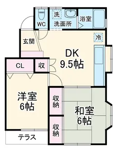 リバーサイドSAKAE 1号棟【1階】の間取り