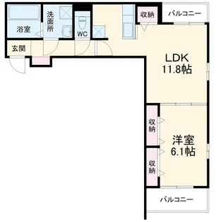グレース豊中【1階】の間取り