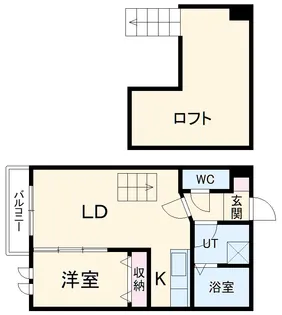 Ampio志賀本通【1階】の間取り