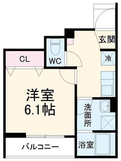 Piccola casa【102号室】の間取り