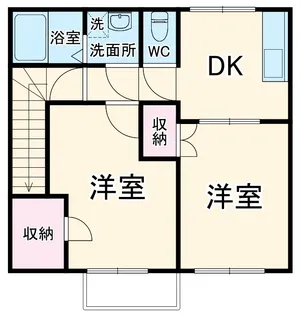 メゾンドフルールⅡ【201号室】の間取り