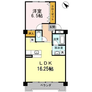 野本ハイツ駅西【2階】の間取り