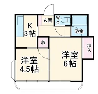 ベストハイツ【2階】の間取り