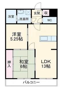 押花はうす【202号室】の間取り