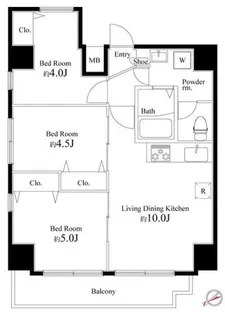 グランパーク東京EAST【12階】の間取り