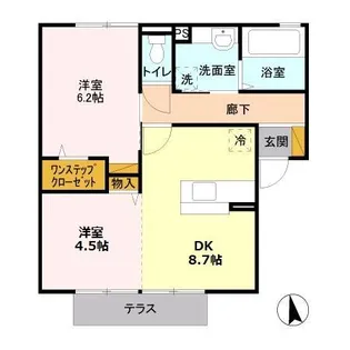 エルハーベン【2階】の間取り