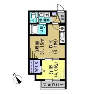 AJ北松戸003【2階】の間取り