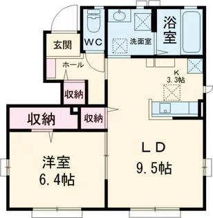 フォレアミー C【1階】の間取り