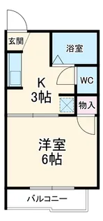メゾン栗林【103号室】の間取り