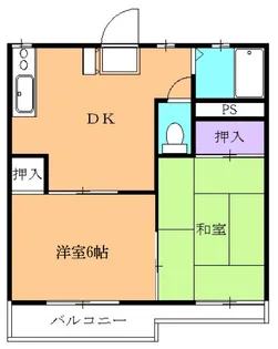 タウニー所沢 Ⅰ【202号室】の間取り