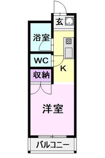 メゾン坂下【403号室】の間取り