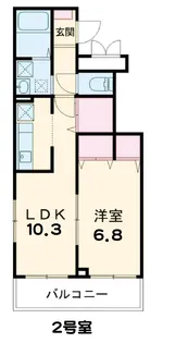 sky【302号室】の間取り