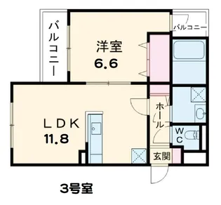 sky【303号室】の間取り