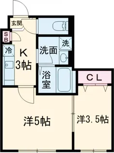 RJカーサ桜新町【1階】の間取り