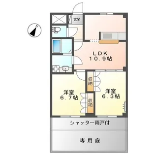 ルミナスハイム【1階】の間取り