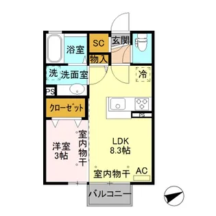 プランドールTN II【2階】の間取り